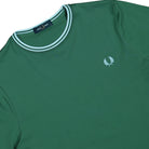 Fred Perry Twin Tipped T-Shirt Sport Green / Light Ice / Light Ice T-Shirt M1588V-81B Detailfoto | Overkill
