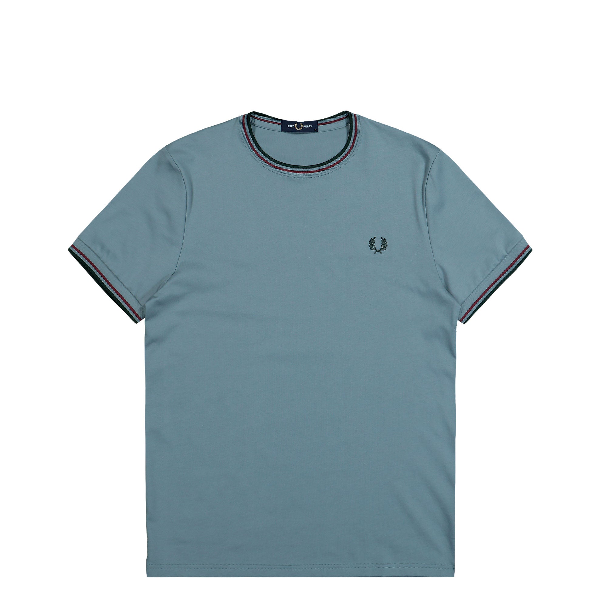 Fred Perry Twin Tipped T-Shirt Stockport Blue / Oxblood / Grassroots T-Shirt M1588V-98A | Overkill
