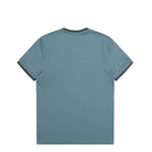 Fred Perry Twin Tipped T-Shirt Stockport Blue / Oxblood / Grassroots T-Shirt M1588V-98A Close-up | Overkill
