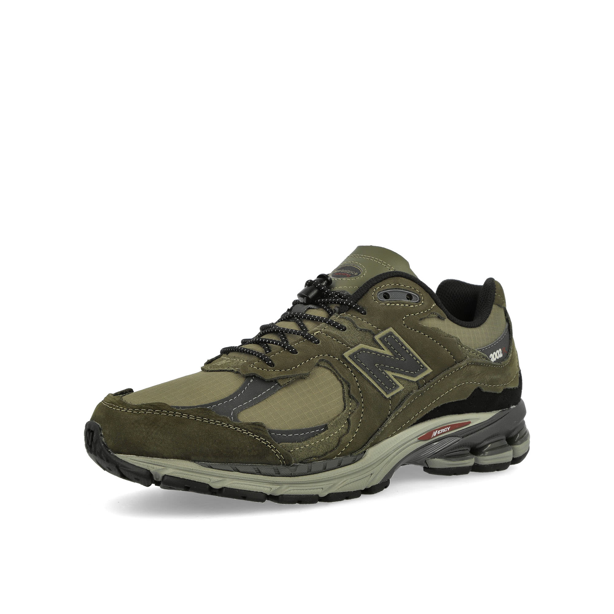 New Balance M2002RDN Dark Moss Blacktop Low Top Sneakers  Close Up | Overkill