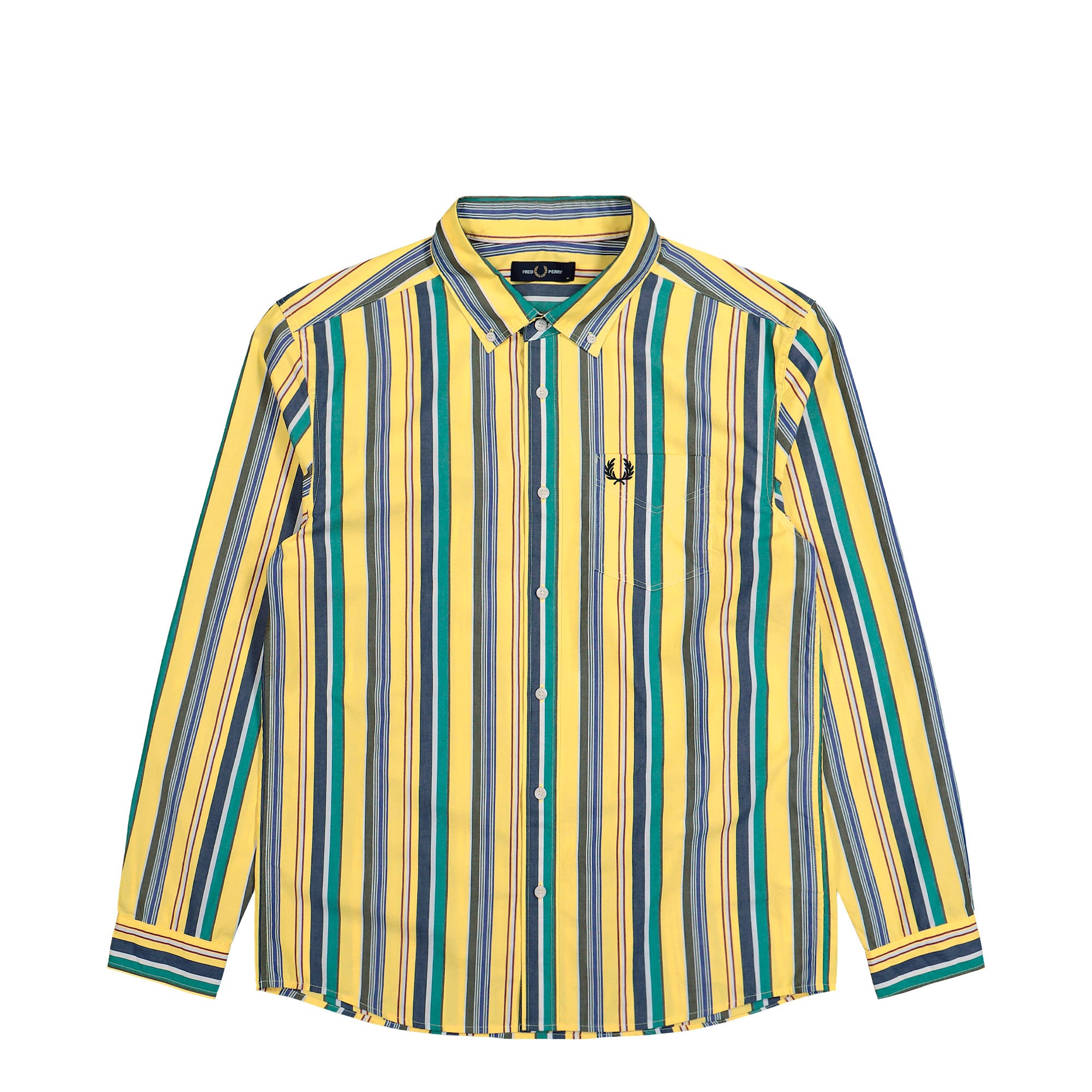 Fred Perry Relaxed Stripe Shirt Lemon Barley Shirt M2432-26A | Overkill
