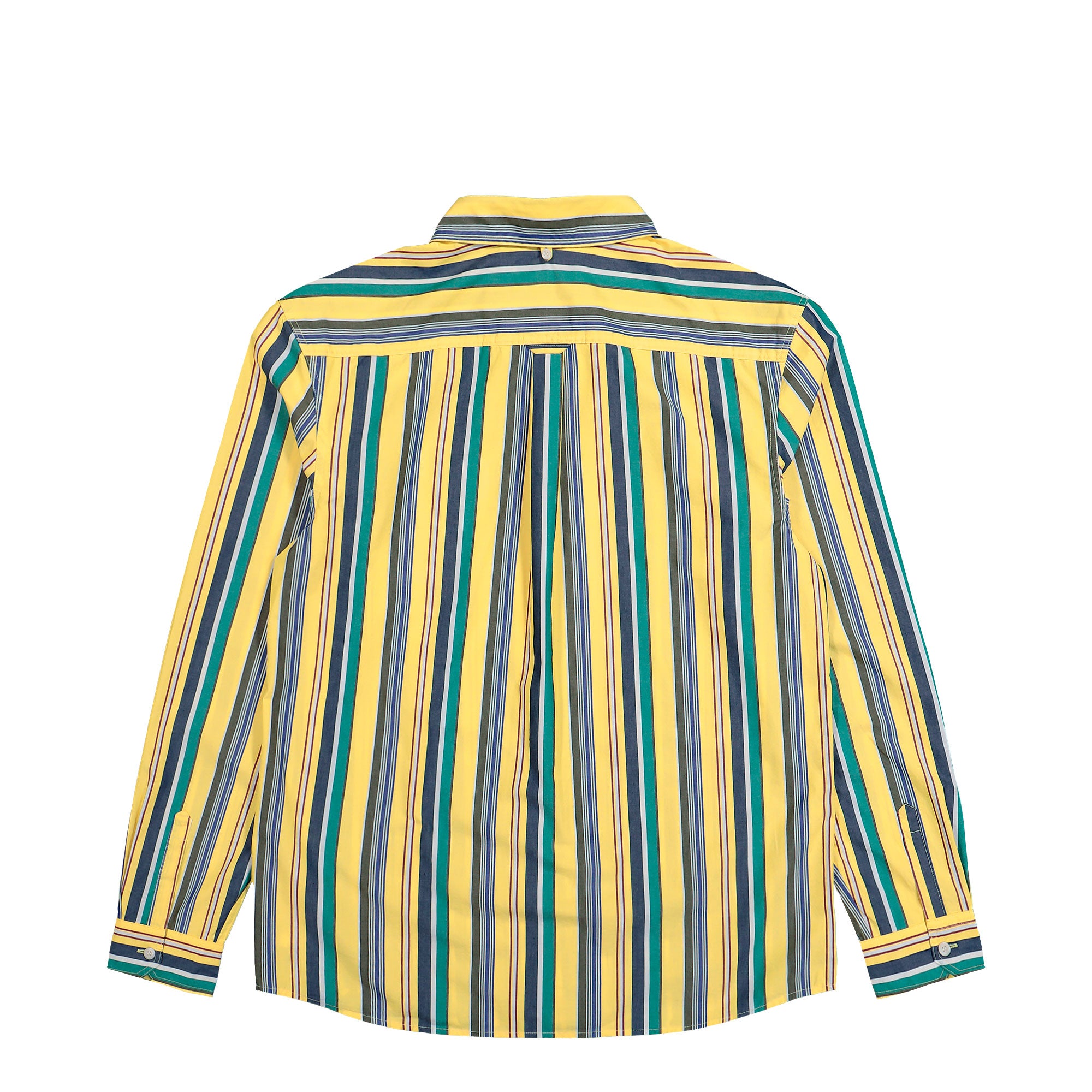 Fred Perry Relaxed Stripe Shirt Lemon Barley Shirt M2432-26A Close-up | Overkill
