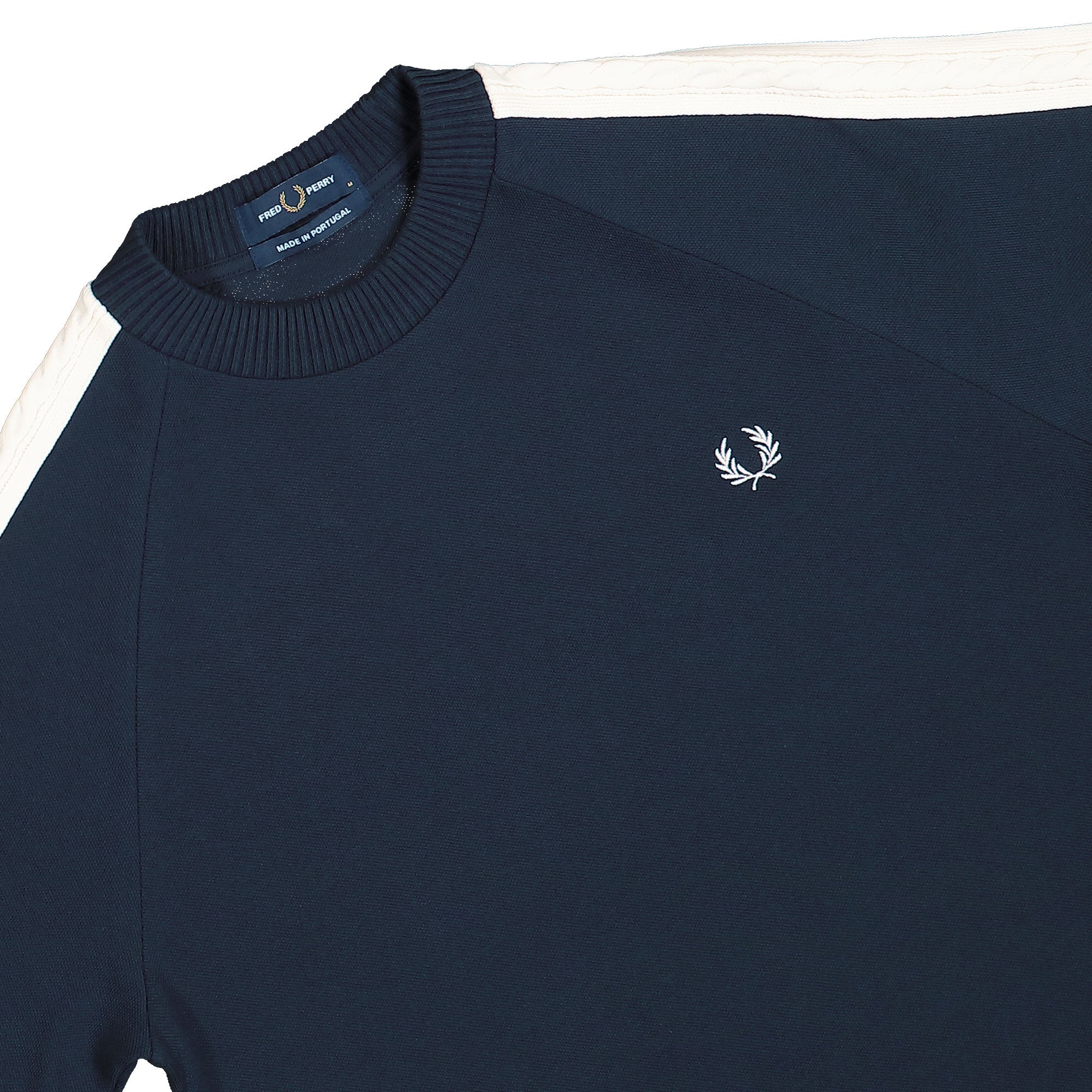 Fred Perry Cable Taped T-Shirt Navy T-Shirts M2499-608 Detailfoto | Overkill
