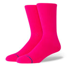 Stance Icon Socks Florescent Pink Socks M311D14ICO-FPNK | Overkill
