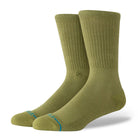 Stance Icon Socks Olive Socks M311D14ICO-OLV | Overkill
