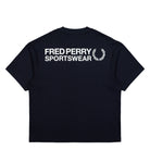 Fred Perry Sportswear T-Shirt Navy T-Shirt M3416-608 Close-up | Overkill
