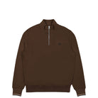 Fred Perry Half Zip Sweatshirt Burnt Tobacco Sweatshirts M3574-Q21 | Overkill