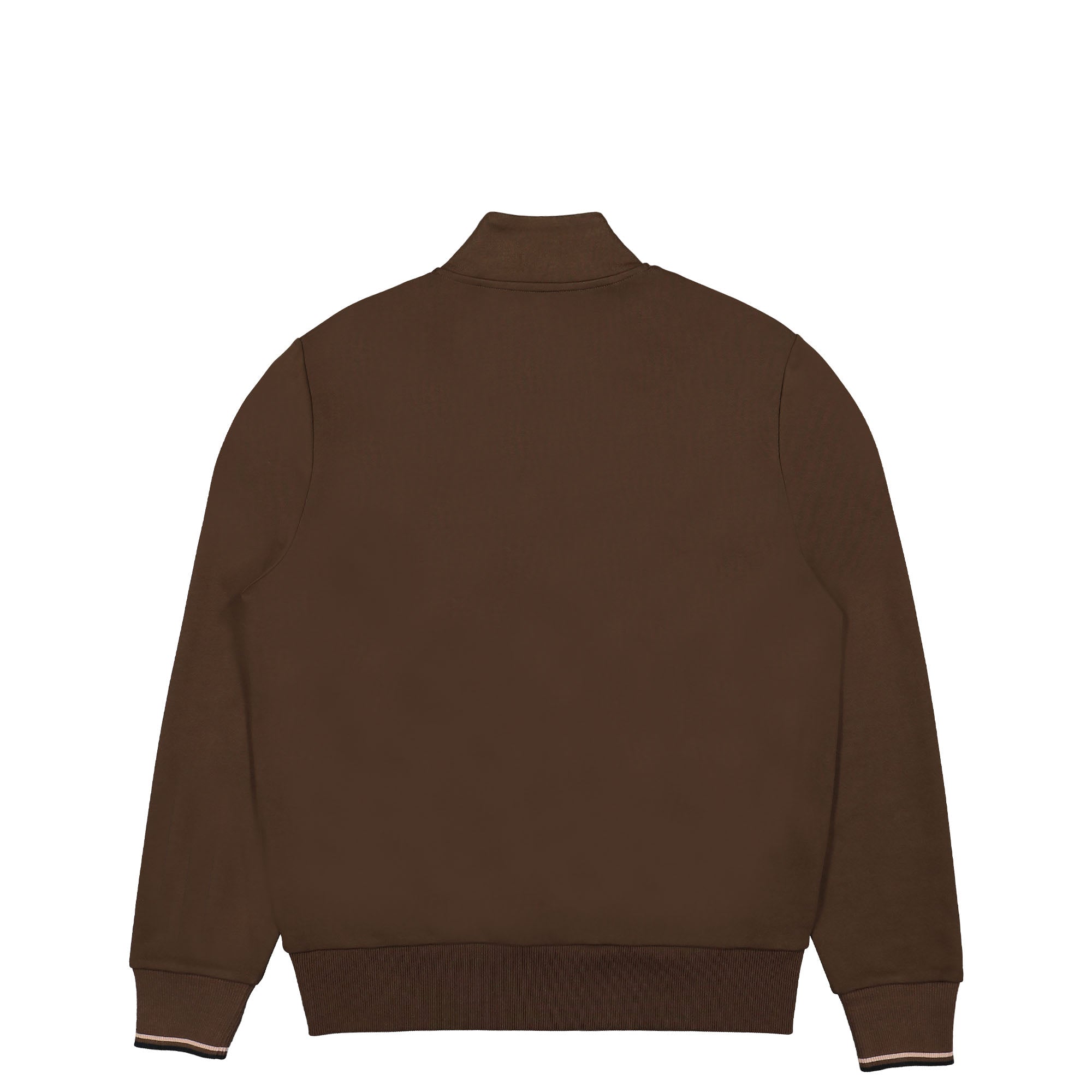 Fred Perry Half Zip Sweatshirt Burnt Tobacco Sweatshirts Material | Overkill