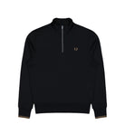 Fred Perry Half Zip Sweatshirt Black / Shadedston Sweatshirts M3574-S77 | Overkill
