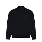 Fred Perry Half Zip Sweatshirt Black / Shadedston Sweatshirts M3574-S77 Close-up | Overkill