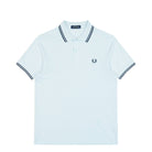 Fred Perry Twin Tipped Fred Perry Shirt Light Ice / Anchor Grey / Anchor Grey Polo Shirts M3600-03C | Overkill
