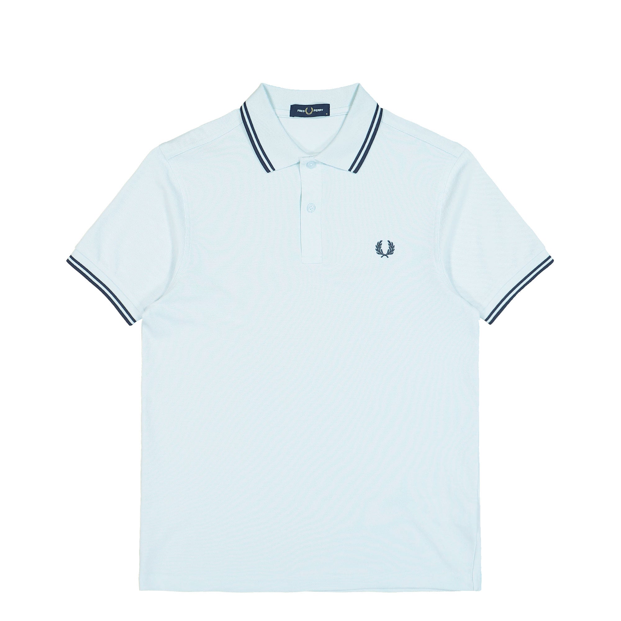Fred Perry Twin Tipped Fred Perry Shirt Light Ice / Anchor Grey / Anchor Grey Polo Shirts M3600-03C | Overkill
