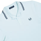 Fred Perry Twin Tipped Fred Perry Shirt Light Ice / Anchor Grey / Anchor Grey Polo Shirts M3600-03C Detailfoto | Overkill
