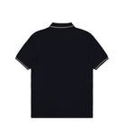 Fred Perry Twin Tipped Fred Perry Shirt Navy Blue / Warm Beige / Burnt Tobacco Polo Shirts M3600-52A Close-up | Overkill