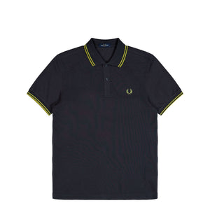 Fred Perry Twin Tipped Fred Perry Shirt Anchor Grey / Tennis Ball Yellow Polo Shirts M3600-58A | Overkill

