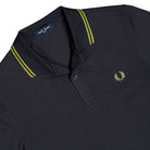 Fred Perry Twin Tipped Fred Perry Shirt Anchor Grey / Tennis Ball Yellow Polo Shirts M3600-58A Detailfoto | Overkill
