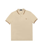 Fred Perry Twin Tipped Fred Perry Shirt Oatmeal Polo Shirts M3600-691 | Overkill