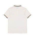 Fred Perry Twin Tipped Fred Perry Shirt Ecru / Dark Caramel / Black Polo Shirts M3600-79B Close-up | Overkill
