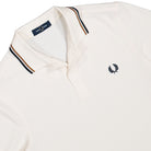Fred Perry Twin Tipped Fred Perry Shirt Ecru / Dark Caramel / Black Polo Shirts M3600-79B Detailfoto | Overkill
