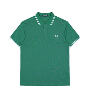 Fred Perry Twin Tipped Fred Perry Shirt Sport Green / Light Ice / Light Ice Polo Shirts M3600-81B | Overkill
