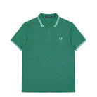 Fred Perry Twin Tipped Fred Perry Shirt Sport Green / Light Ice / Light Ice Polo Shirts M3600-81B | Overkill

