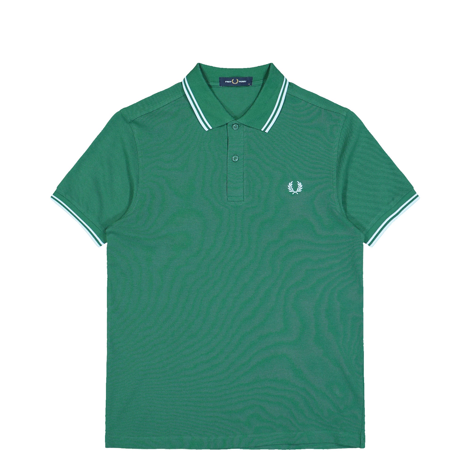 Fred Perry Twin Tipped Fred Perry Shirt Sport Green / Light Ice / Light Ice Polo Shirts M3600-81B | Overkill
