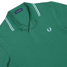 Fred Perry Twin Tipped Fred Perry Shirt Sport Green / Light Ice / Light Ice Polo Shirts M3600-81B Detailfoto | Overkill
