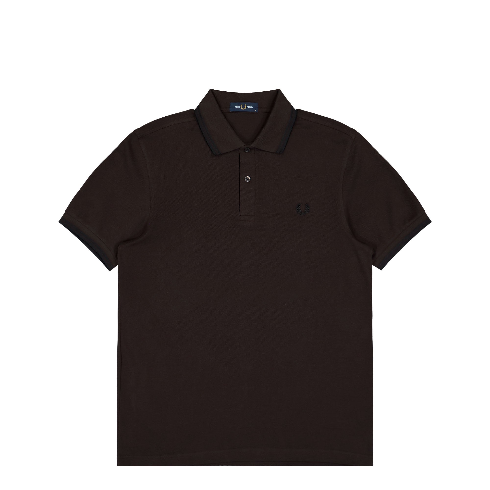 Fred Perry Twin Tipped Fred Perry Shirt Rich Brown / Black Polo Shirt M3600-86C | Overkill
