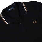 Fred Perry Twin Tipped Fred Perry Shirt Ace Blue / Snow White / Tennis Blue Black M3600-P69 Detailfoto | Overkill
