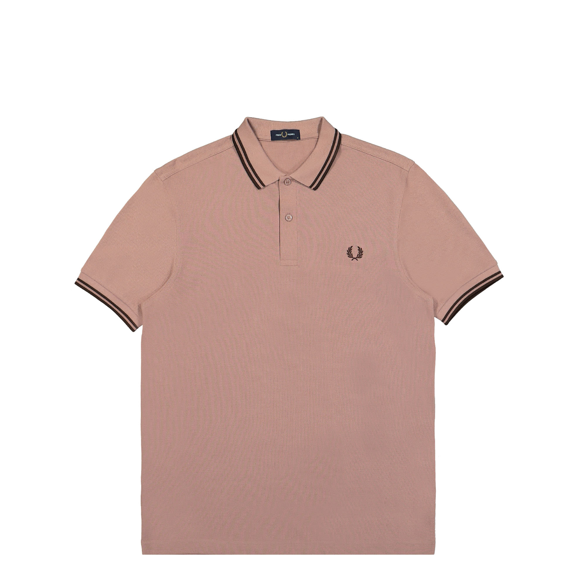 Fred Perry Twin Tipped Fred Perry Shirt Dark Pink / Burnt Tobacco Polo Shirts M3600-S52 | Overkill