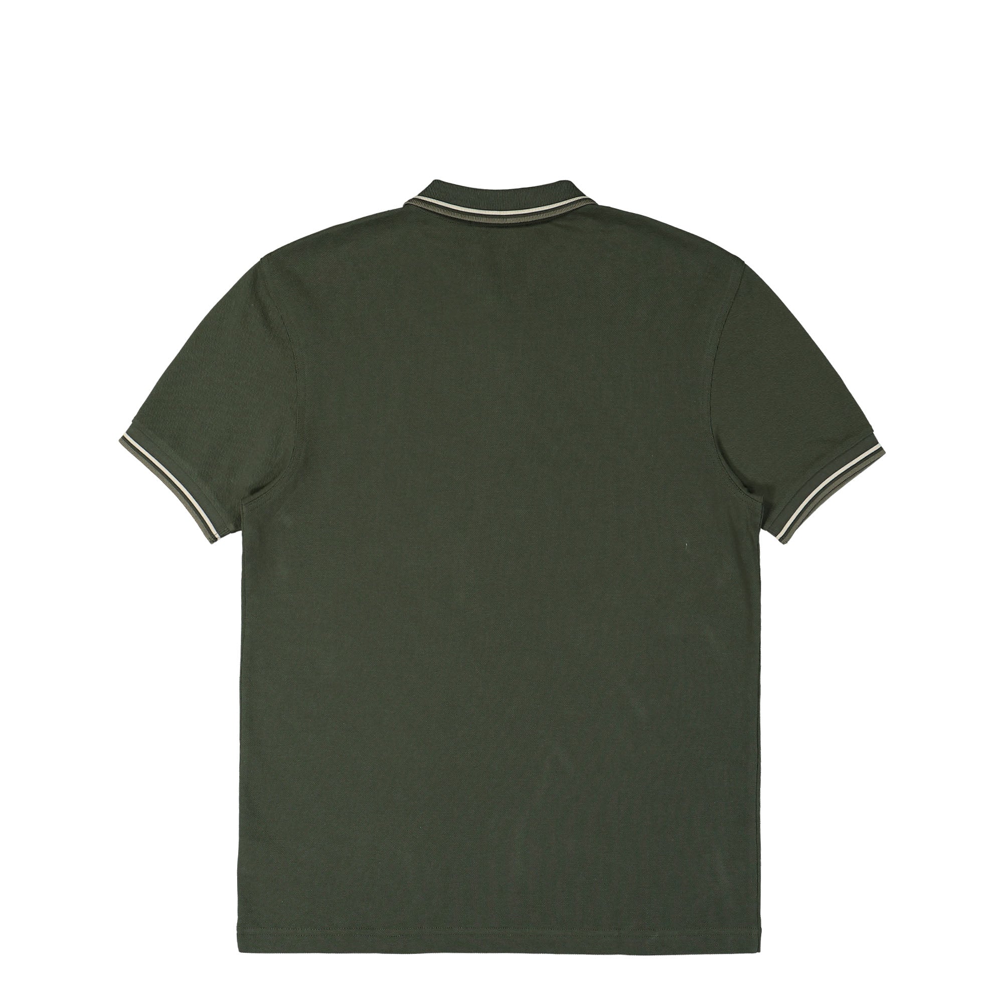 Fred Perry The Twin Tipped FP Shirt Hunting Green / Light Oyster / Laurel Wreath Polo Shirts Material | Overkill