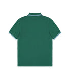 Fred Perry Twin Tipped Fred Perry Shirt Sport Green / Track Blue Polo Shirt M3600-Z59 Close-up | Overkill
