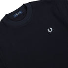 Fred Perry Waffle T-Shirt Navy T-Shirt M3674-608 Detailfoto | Overkill
