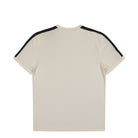 Fred Perry Contrast Tape Ringer T-Shirt Ecru / Burnt Tobacco T-Shirt M4613-42A Close-up | Overkill

