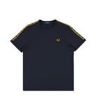 Fred Perry Contrast Tape Ringer T-Shirt Navy T-Shirt M4613-51C | Overkill
