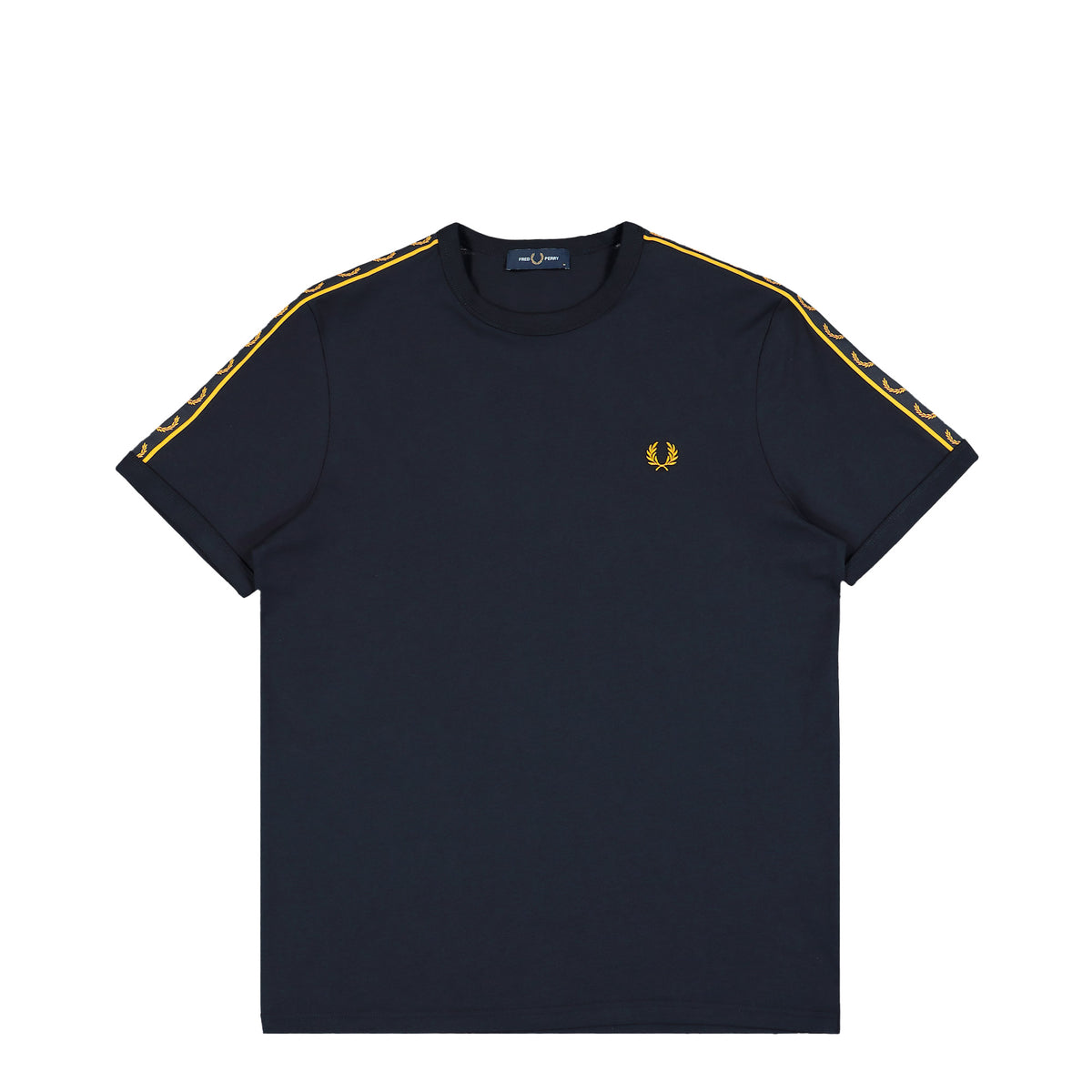 Fred Perry Contrast Tape Ringer T-Shirt Navy T-Shirt M4613-51C | Overkill
