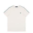 Fred Perry Contrast Tape Ringer T-Shirt Ecru T-Shirts M4613-560 | Overkill
