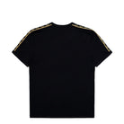 Fred Perry Contrast Tape Ringer T-Shirt Black / Champagne T-Shirt M4613-90A Close-up | Overkill
