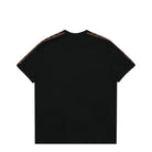Fred Perry Contrast Tape Ringer T-Shirt Black / Whiskey Brown T-Shirts Material | Overkill