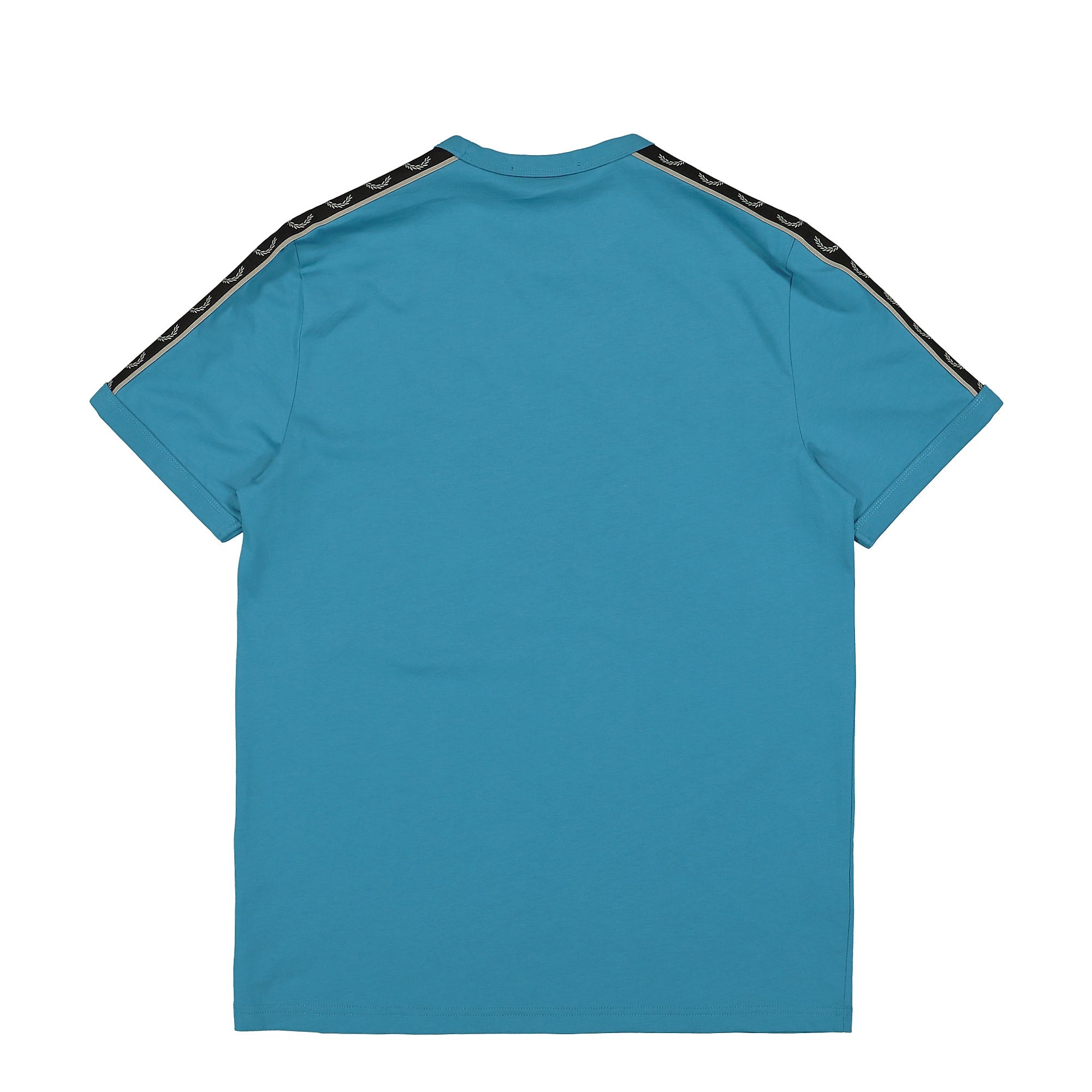 Fred Perry Contrast Tape Ringer T-Shirt Runaway Bay Ocean / Warm Grey T-Shirts Material | Overkill