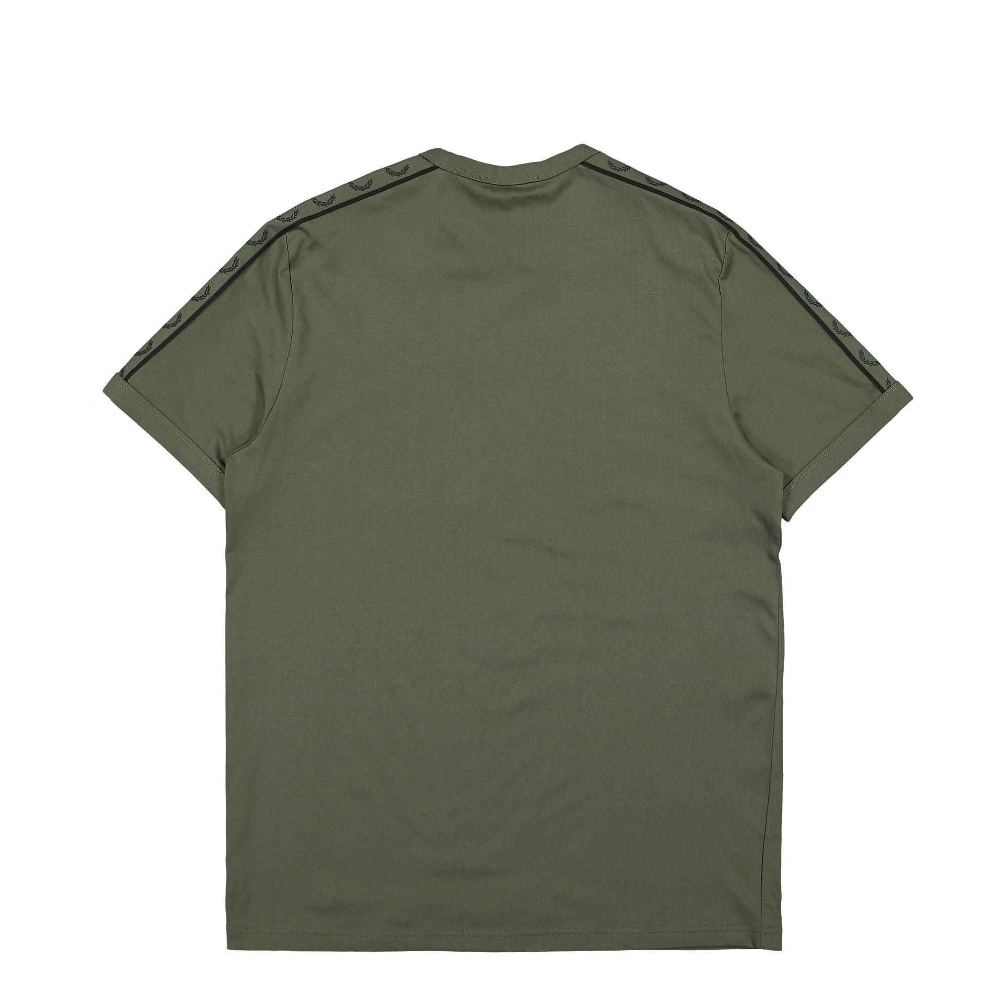 Fred Perry Contrast Tape Ringer T-Shirt Laurel Wreath Green / Night Green T-Shirts Material | Overkill