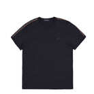 Fred Perry Contrast Tape Ringer T-Shirt Navy / Carrington Brick T-Shirts M4613-W71 | Overkill