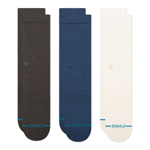 Stance Icon 3 Pack Socks Charcoal Socks M556D18ICP-CHR | Overkill
