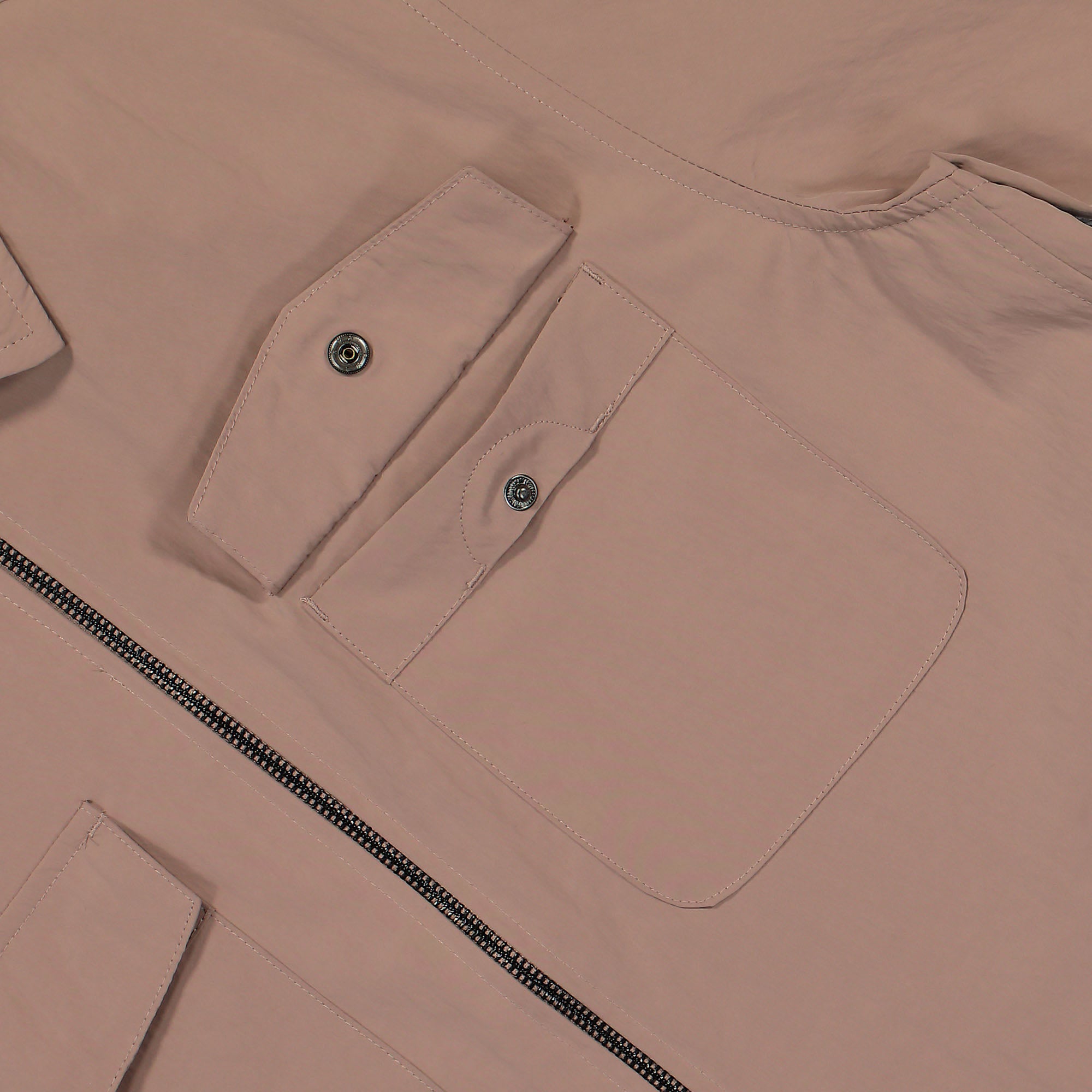 Fred Perry Zip Overshirt Dark Pink Jackets Detailfoto | Overkill