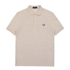 Fred Perry Plain Fred Perry Shirt Porridge Marl / Anchor Grey Polo Shirts M6000-W50 | Overkill