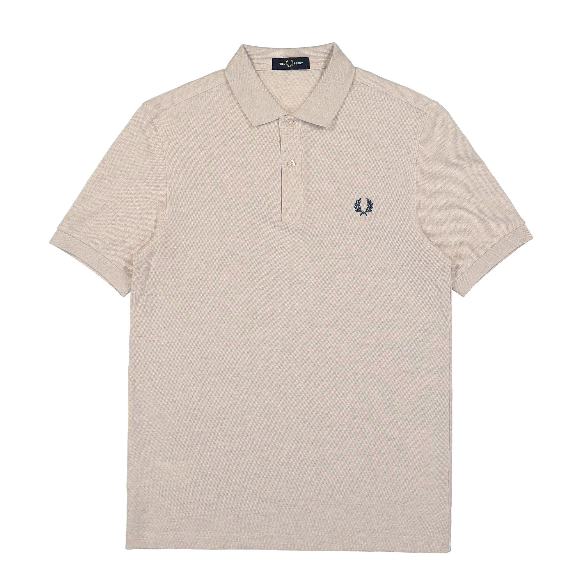 Fred Perry Plain Fred Perry Shirt Porridge Marl / Anchor Grey Polo Shirts M6000-W50 | Overkill