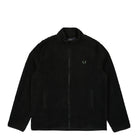 Fred Perry Zip Trough Borg Fleece Black Fleece Jackets M6671-102 | Overkill