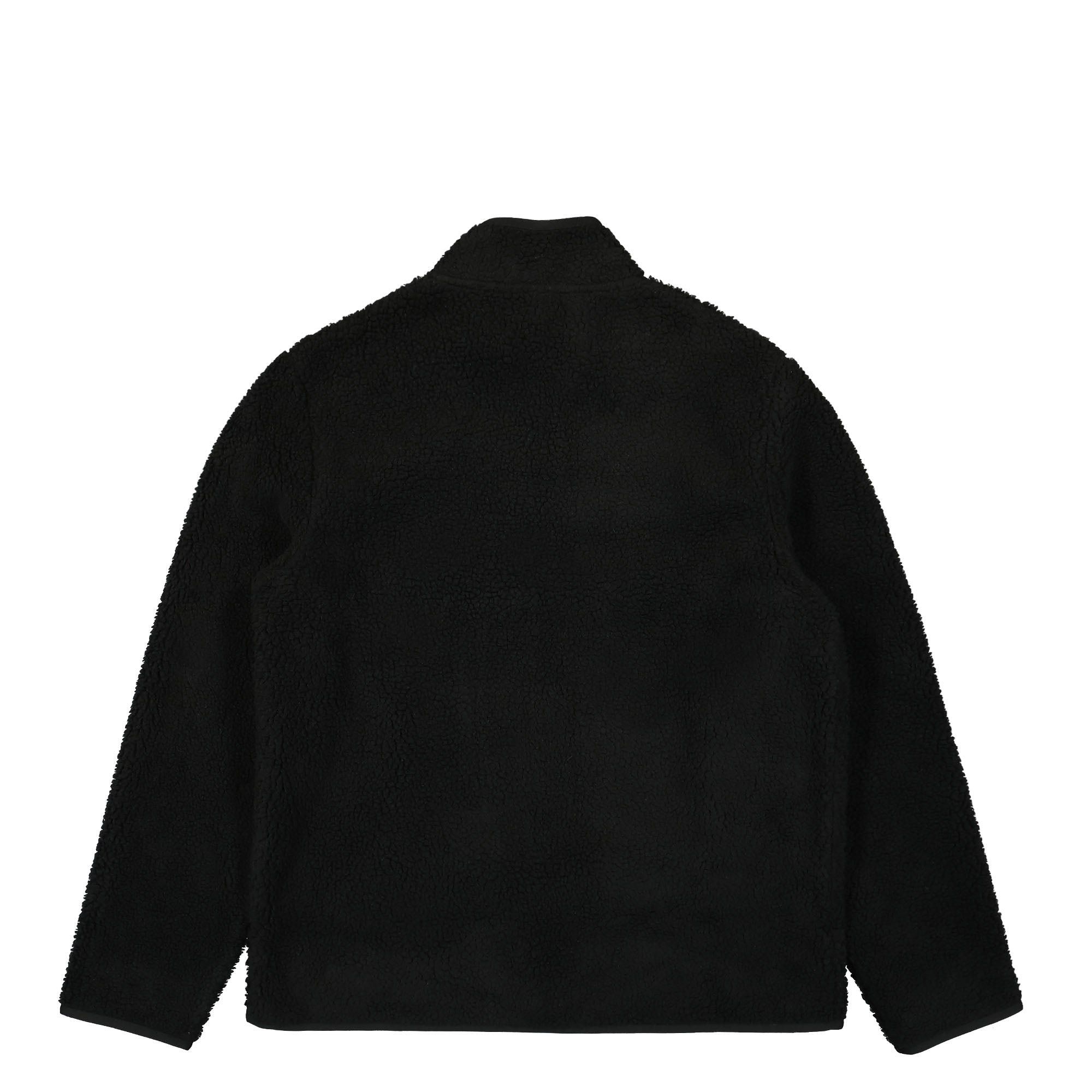 Fred Perry Zip Trough Borg Fleece Black Fleece Jackets Material | Overkill