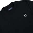 Fred Perry Crew Neck Sweatshirt Black sweater M7535-184 Detailfoto | Overkill
