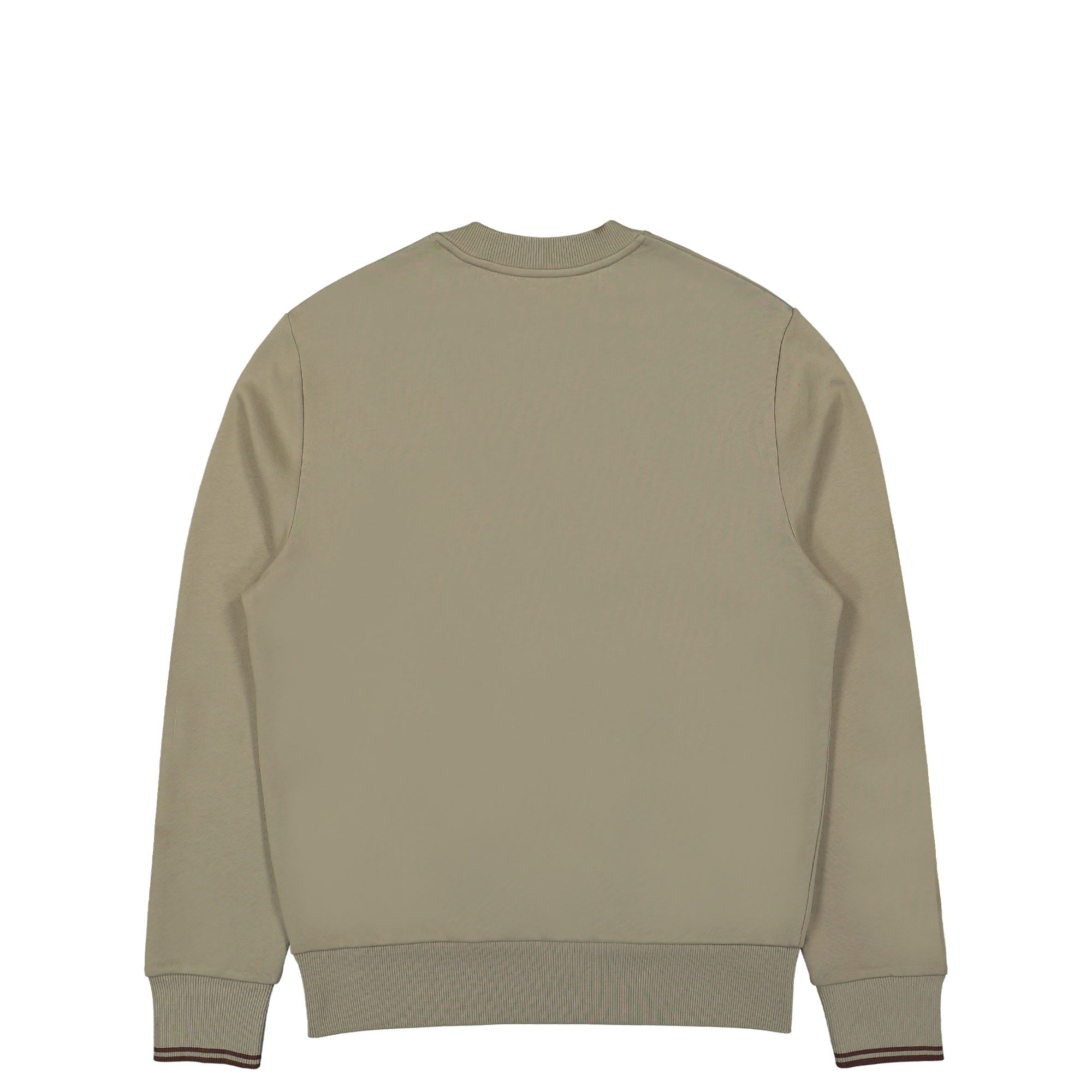 Fred Perry Crew Neck Sweatshirt Warm Grey / Brick Sweatshirts Material | Overkill